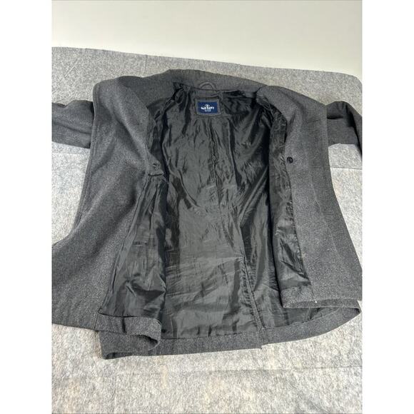 Old Navy Wool Blend Double Breasted Pea Coat Womens Sz XL Fully Lined Charcoal - Picture 11 of 16